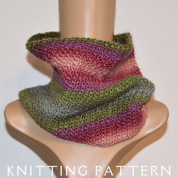 The Moss Cowl Knitting Pattern PDF Version By Email