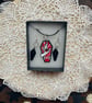 Gothic coffin necklace and earring set