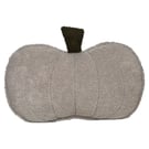 Light Grey Ghost Boucle Pumpkin Cushion Autumn Fall Halloween Decor Pillow