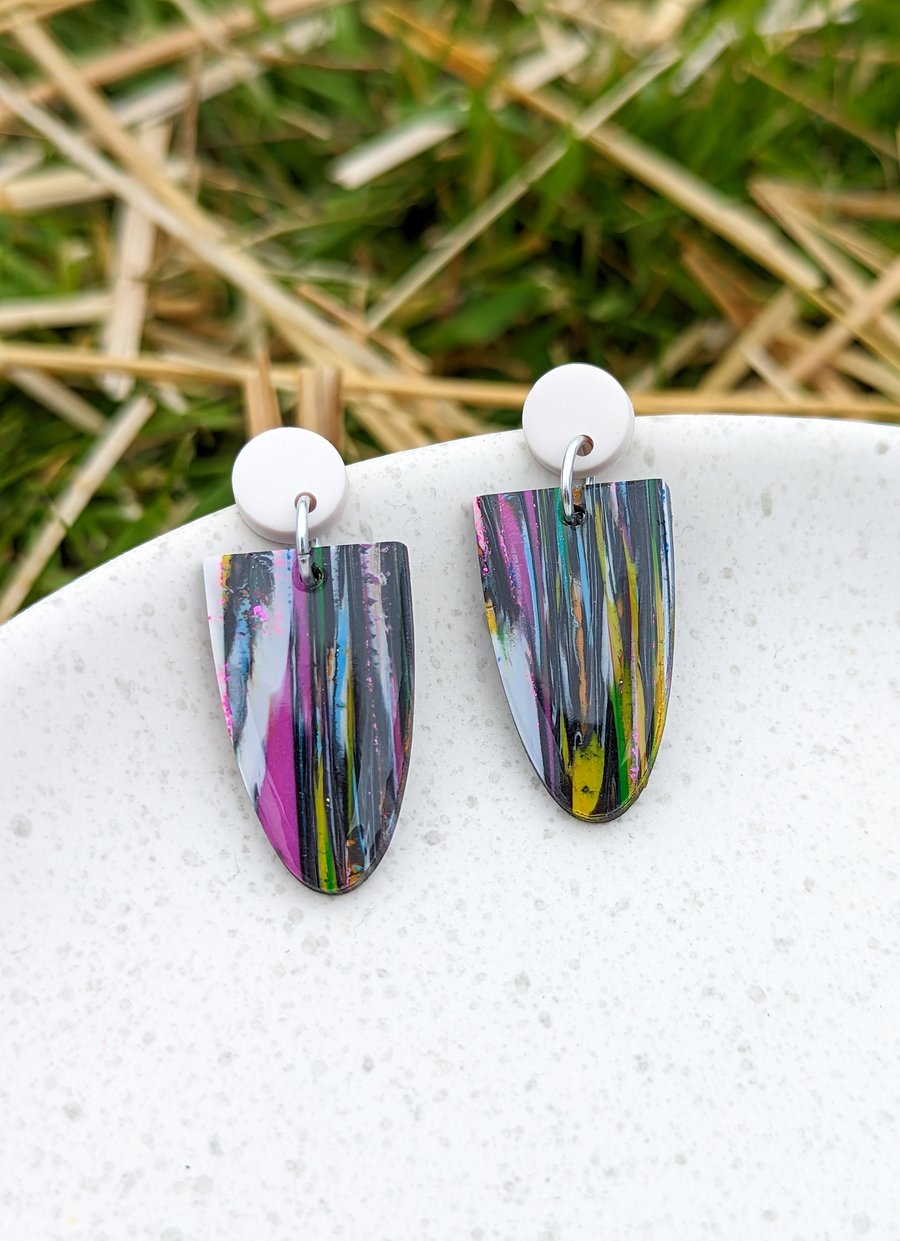 The Scream Eco Polymer Clay Earrings 