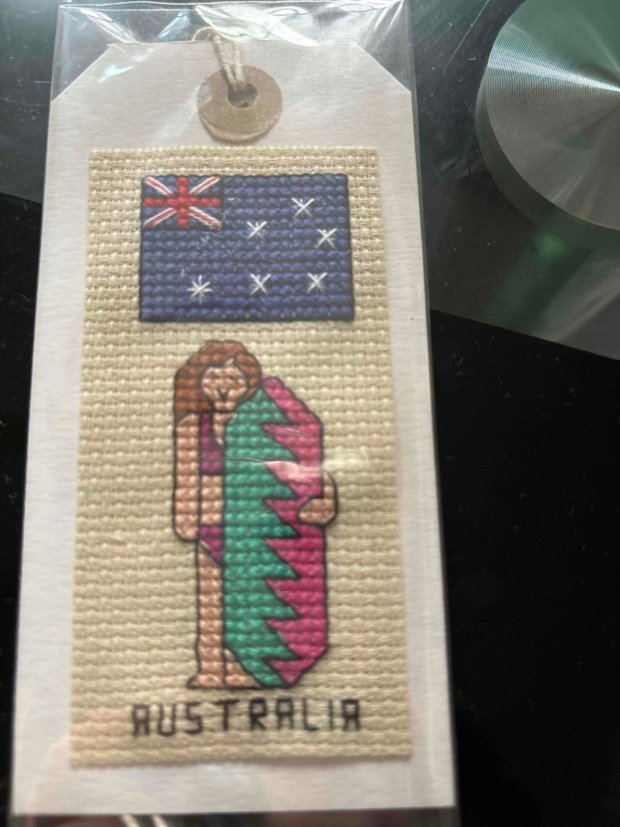 Handmade Australia gift tag 