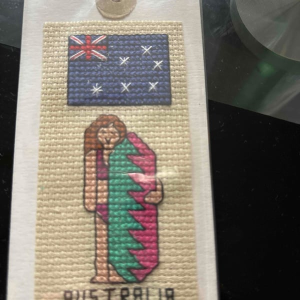 Handmade Australia gift tag 