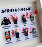 Horror Halloween "In This House We" 8 Minifigure Frame - Image 3