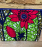 Wax Print Floral Quilted Fabric Makeup Bag - Image 1