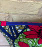 Wax Print Floral Quilted Fabric Makeup Bag - Image 2