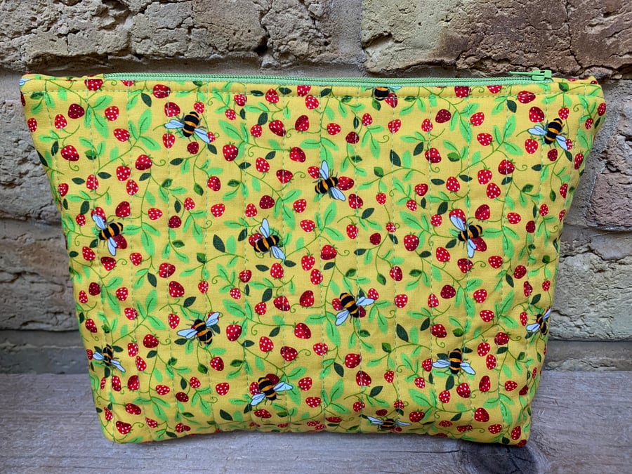 Quilted Makeup Bag