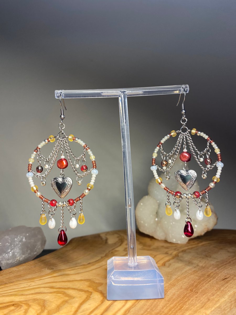 Evangeline - Locket Earrings 