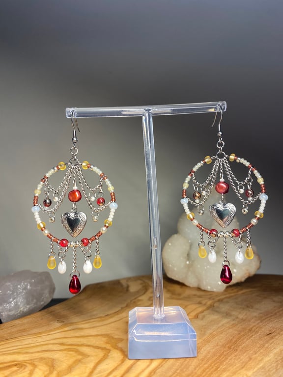 Evangeline - Locket Earrings 