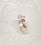 Ruby Silver and Gold Ring Handmade  - Image 5