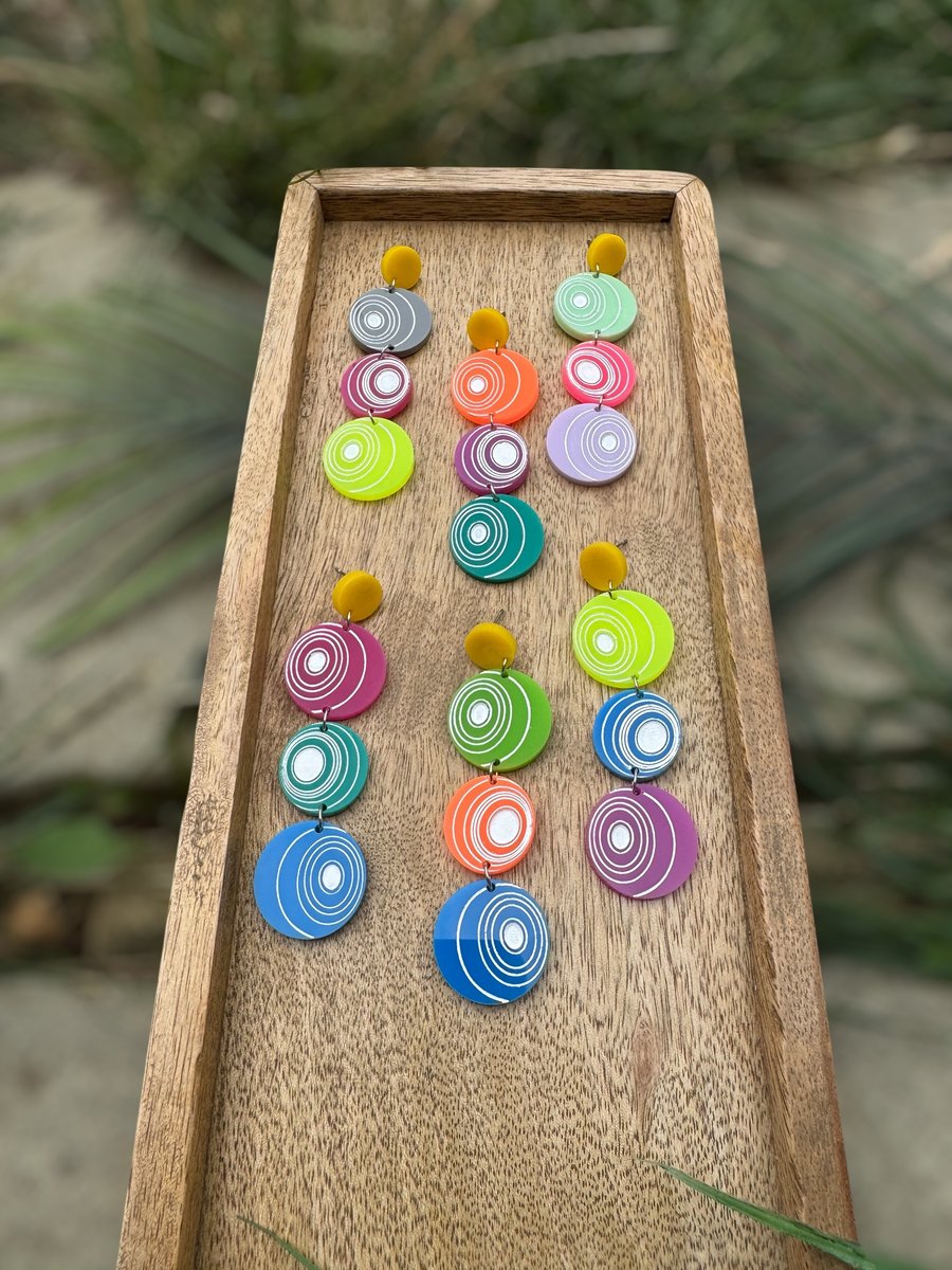 Lawn Bowls Dangle Earrings - Custom Izzy