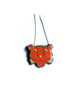 Retro Whimsical Orange Panther Necklace by EllyMental