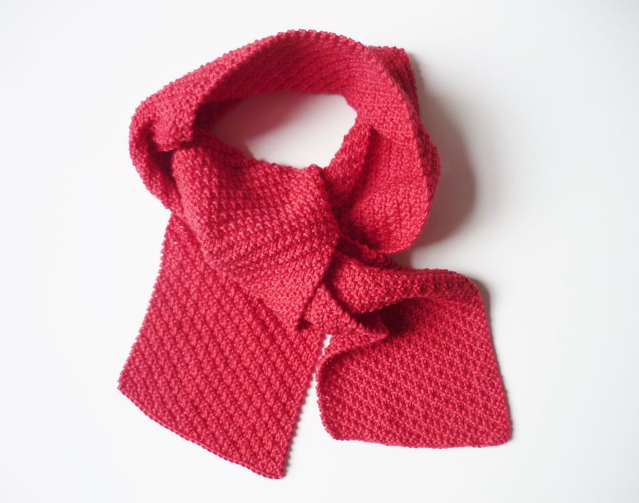 Cotton scarf for kids - Eco friendly neck scarf - Children's knitwear