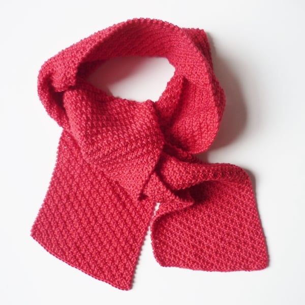 Cotton scarf for kids - Eco friendly neck scarf - Children's knitwear