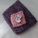 Hand crocheted zipper coin purse 