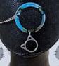 Black SIP valve cap with cat charm and silver keeper - Image 3