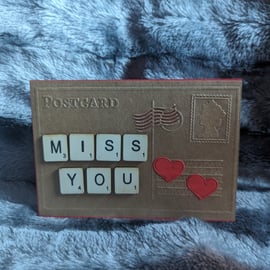 Miss You Card