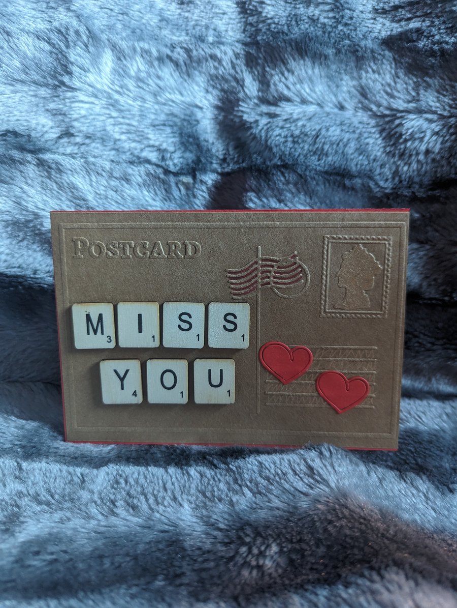Miss You Card