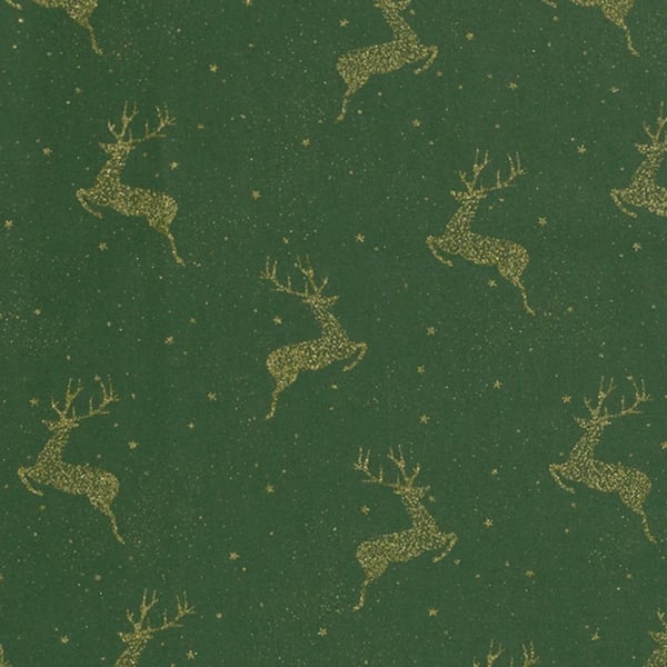 Christmas  Reindeer Tablecloth  250 x 140cm Green Rectangle