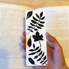 Handmade Lino Print Bookmark – Unique Nature-Inspired Design