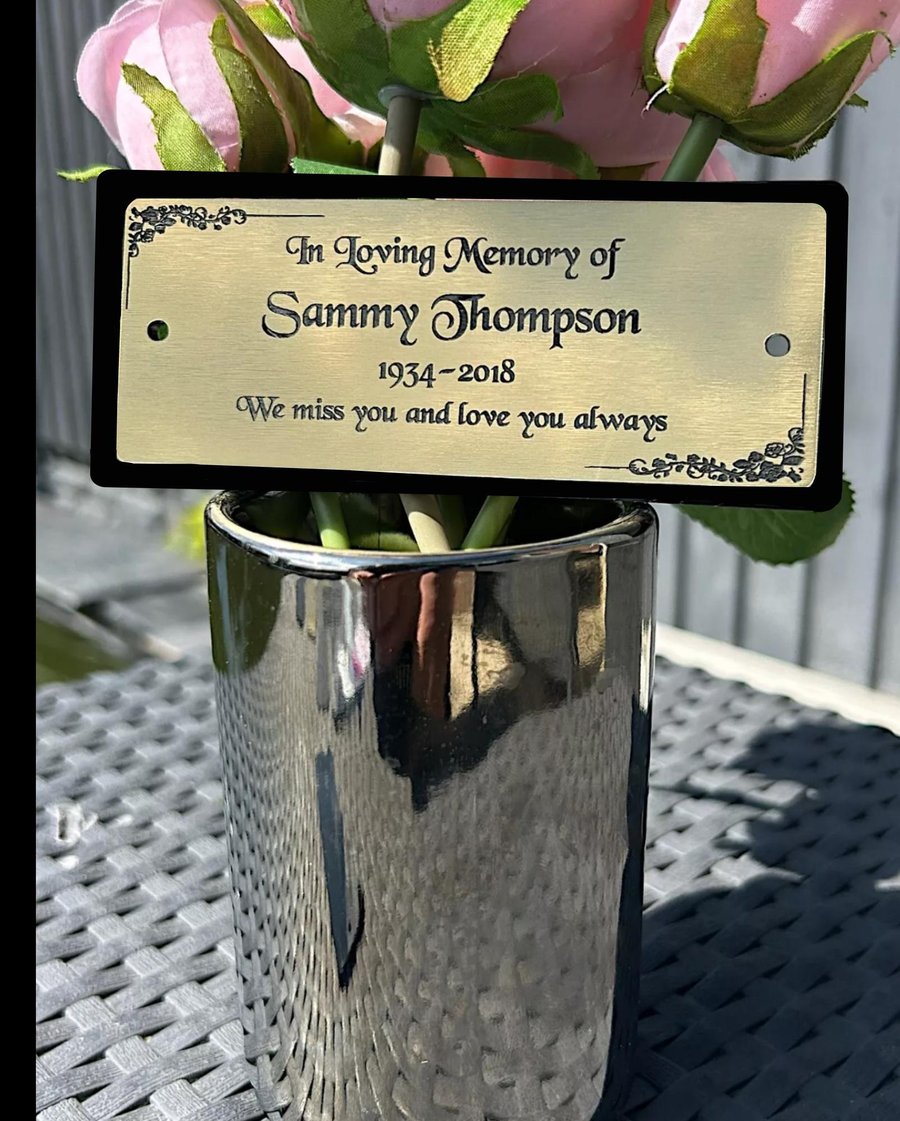 Memorial Bench Plaque, Memorial Plaques, Pets, Dog, Cats, Grave Garden Marker Sp