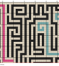 227 - The Maze Cross Stitch Pattern: Retro Geometric Linear Design (PDF Chart)  - Image 4