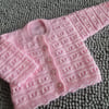 16" Round Neck Pink Baby  Cardigan