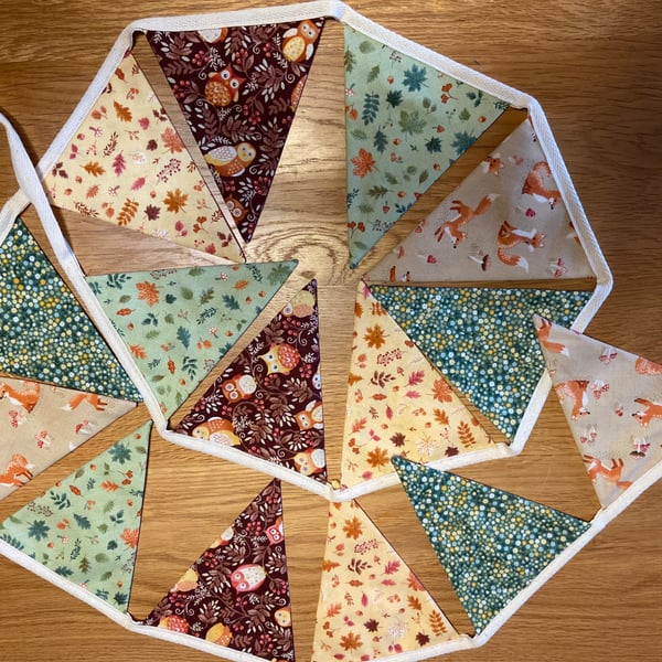 15 Flag Autumn Bunting 
