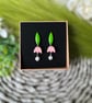 Nodding Flower Polyer Clay Earrings  - Image 9