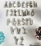 Handbag Charm, Initialled, Rose Gold Lava Beads Orb, Keyring  - Image 2
