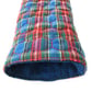 Soft Quilted glasses case - Blue and red Tartan - Image 3
