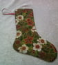 7,5 inch Christmas Stocking with Helebores - Image 5