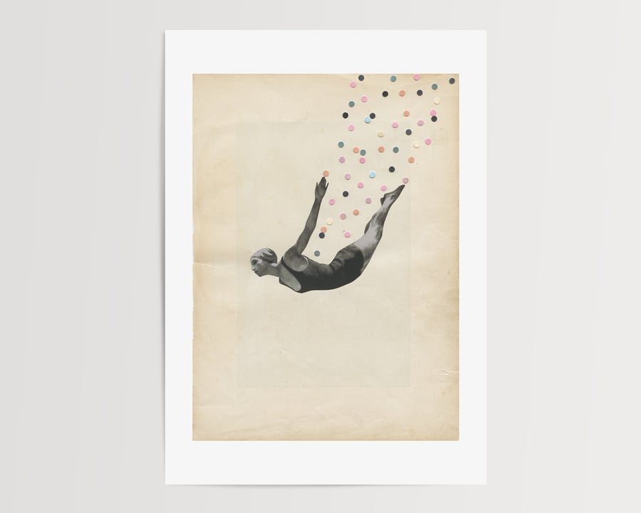 Diving Art Print - The Star
