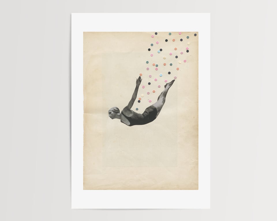 Diving Art Print - The Star