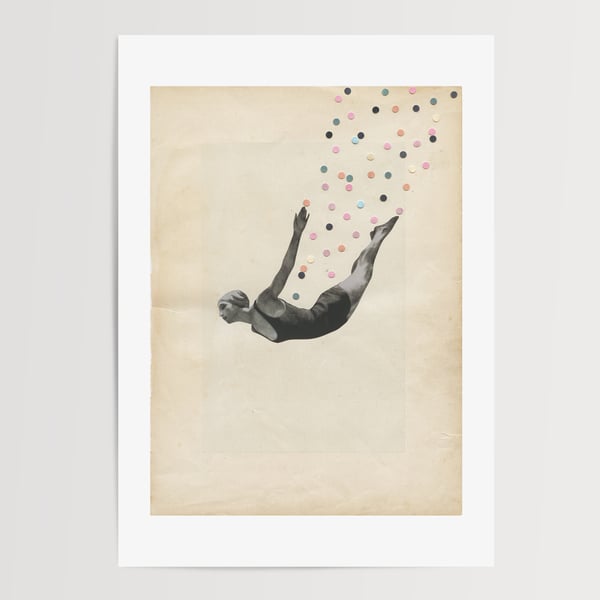 Diving Art Print - The Star