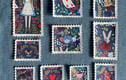 Fabric Postage Stamps