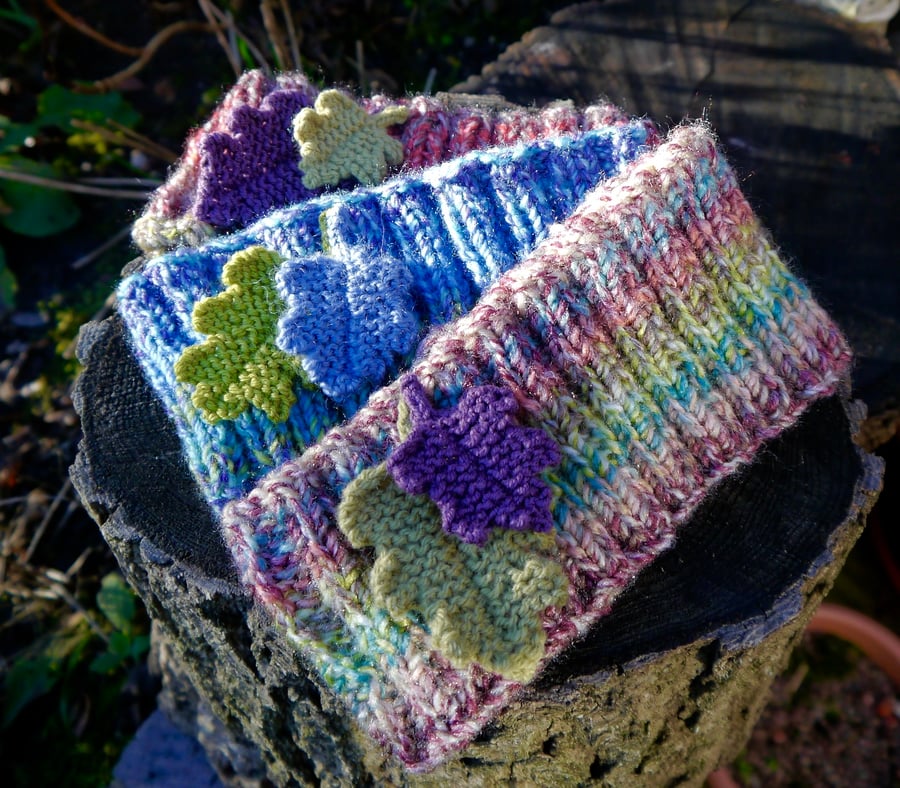 Ear Muff with Oak Leaf