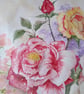 Roses and sweet peas in tin cream churn with strawberries - Image 3