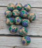 13 Polymer Clay Dragonfly and Rose Beads - Image 7