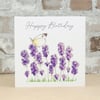 Birthday Card Lavender Butterfly Eco Friendly