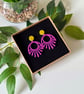 Aztec Sunbeam Earrings - Purple & Yellow  - Image 6