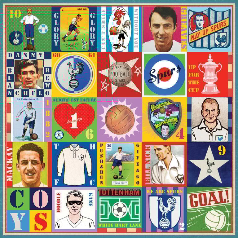 Tottenham Hotspur Pop Art Football Print