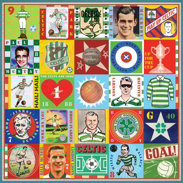 Celtic Pop Art Football Print