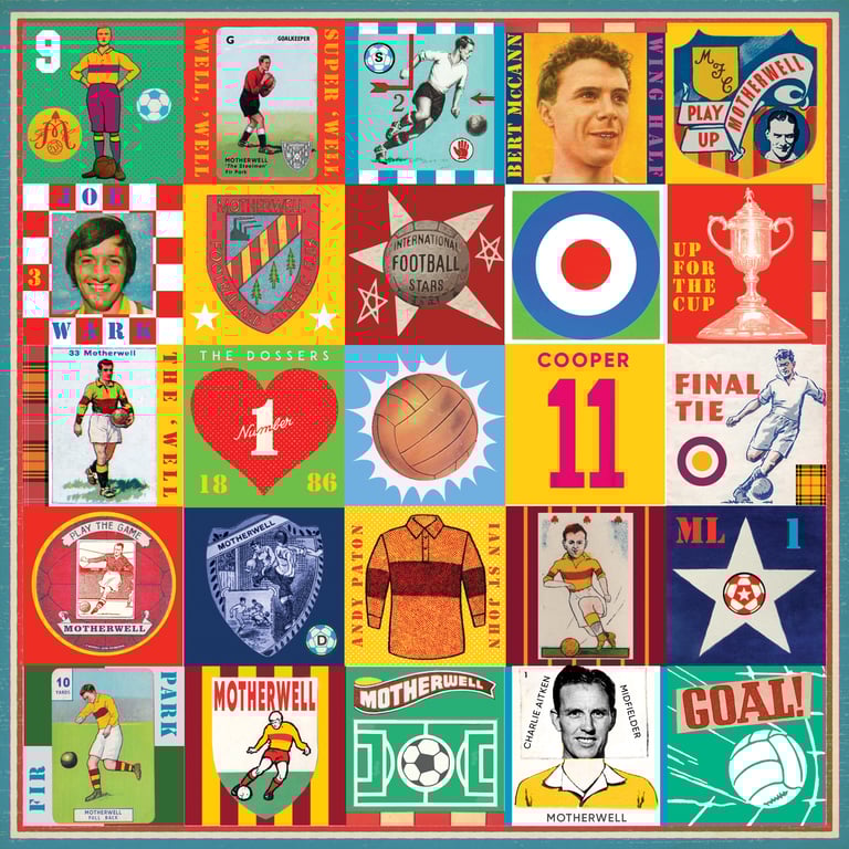 Motherwell Pop Art Football Print