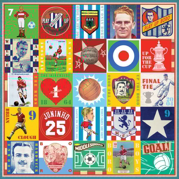 Middlesbrough Pop Art Football Print