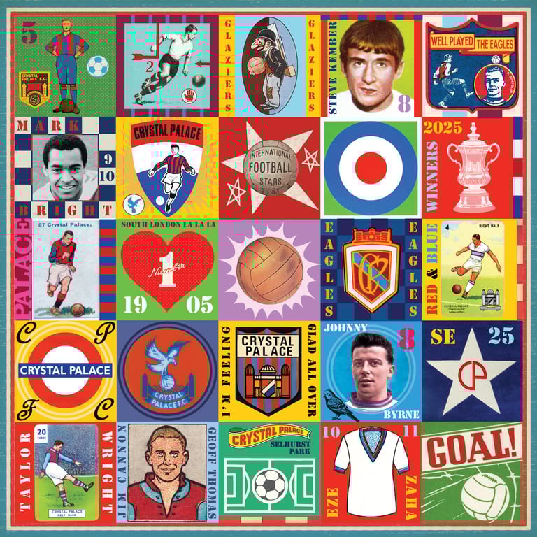 Crystal Palace Pop Art Football Print