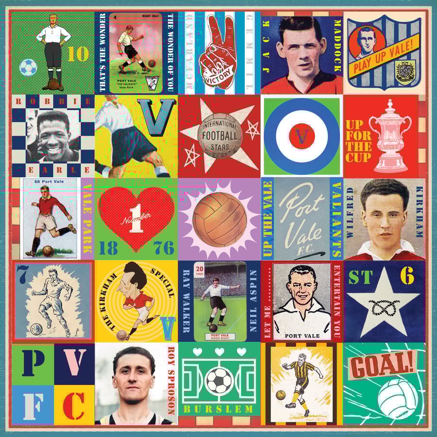 Port Vale Pop Art Football Print