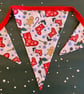 Stockings and Gingerbread Men Christmas Bunting - Image 1