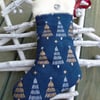 Cotton  Christmas Mini Stocking  - Christmas trees 