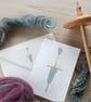 Greetings Card with Original Spindle Design - Image 1