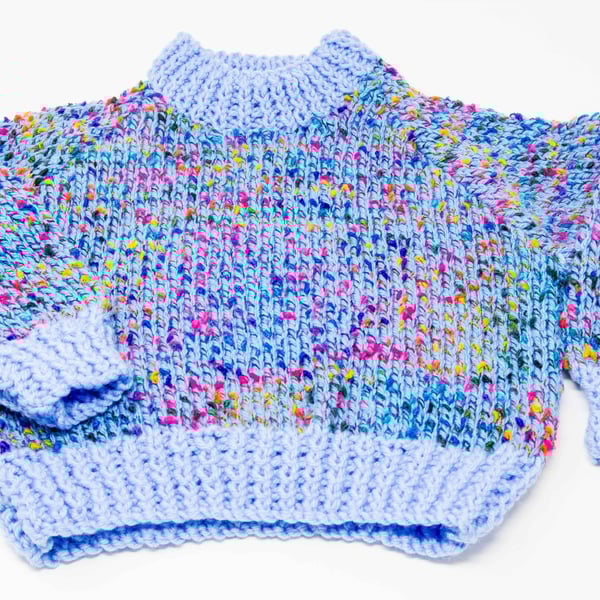 Chunky Child's Jumper with Rainbow Flecks  4 - 5 years